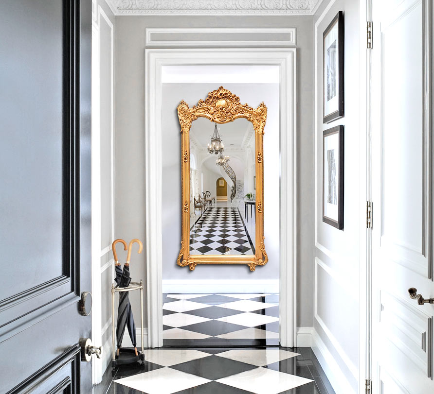 miroir Royal Art Palace pour agrandir visuellement l’espace